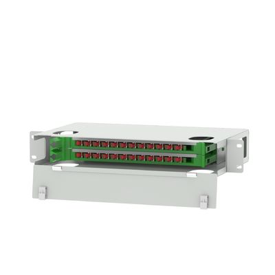 Data Center 24 Port FC Type Optic Fiber Distribution Patchpanel Fiber Optic Equipment FTTX