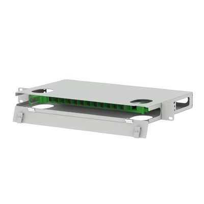 ODN Network SC Type 12 Ports Fiber Distribution Patchpanel with Used Feature RAL 7035