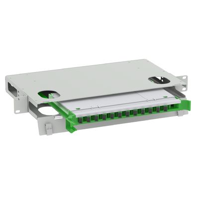 ODN Network SC Type 12 Ports Fiber Distribution Patchpanel with Used Feature RAL 7035