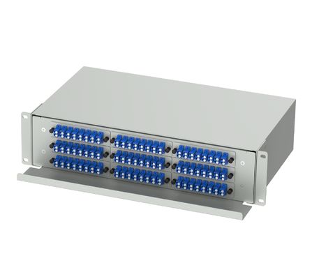 Capacity Fiber Optic Equipment Sub Optic Distribution Frame with 144 Ports in BLACK