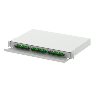 SC Type 1U 24 Port Optic Fiber Distribution Patchpanel for FTTX White and ' Choice