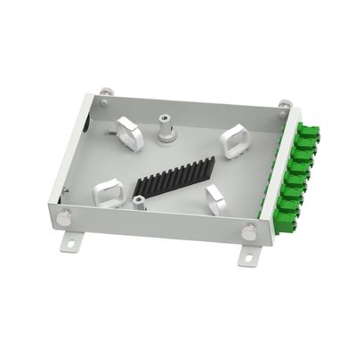 8 Cores Fiber Optic Terminal Box for Network and FTTH Distribution in Cold Rolled Steel