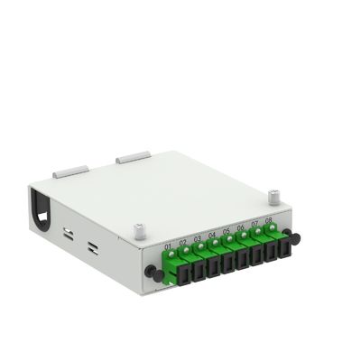 Cold Rolled Steel 8 Cores SC APC Type Fiber Optic FTTH Terminal Box for FTTX Services