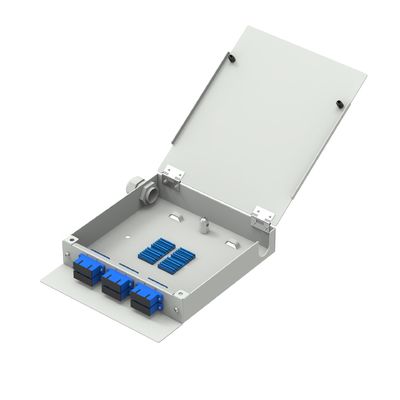 12 Cores SC UPC Fiber Optic Terminal Box for FTTX Network Made of Cold Rolled Steel