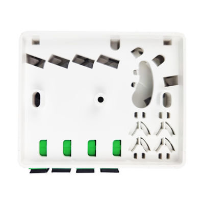 SC/APC Gray 4 Cores Plastic Fiber Optic Faceplate Socket Panel for Indoor Network FTTH