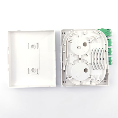 Network None 4 Cores Fiber Optic Faceplate Socket Panel for Indoor FTTH Installation