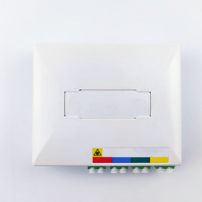 Network None 4 Cores Fiber Optic Faceplate Socket Panel for Indoor FTTH Installation