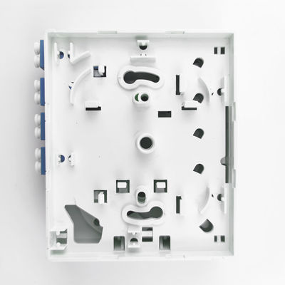 -Made Gray/White 4 Cores LC UPC Plastic Fiber Optic Faceplate Socket Panel for Indoor
