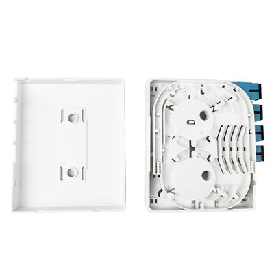 Indoor 4 Cores UPC Plastic Fiber Optic Faceplate Socket Panel with 100*80*30mm Size