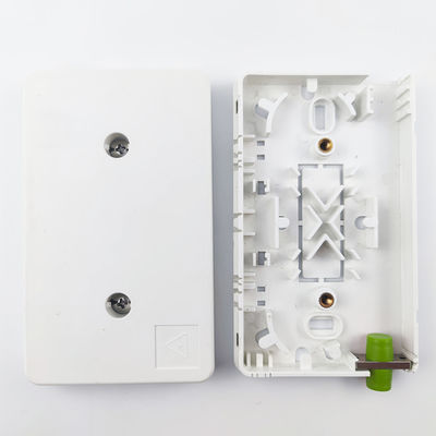 Wall Mounted 2 Cores FC APC Plastic Fiber Optic Faceplate Socket Panel for Indoor