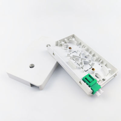FTTH Network Fiber Optic Cable Socket Panel 2 Cores LC APC Plastic Faceplate 116*69*19 mm