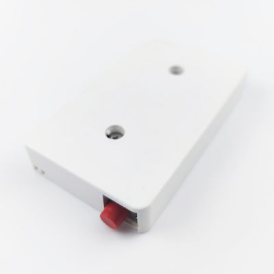 2 Cores UPC Plastic Fiber Optic Faceplate Socket Panel for FTTH Network in White/Gray