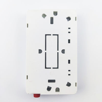 2 Cores UPC Plastic Fiber Optic Faceplate Socket Panel for FTTH Network in White/Gray