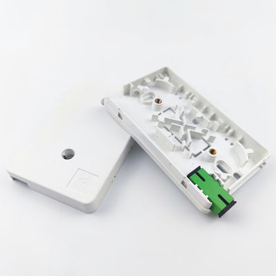2 Cores SC APC Plastic Fiber Optic Faceplate Socket Panel for Indoor Network FTTH Cables