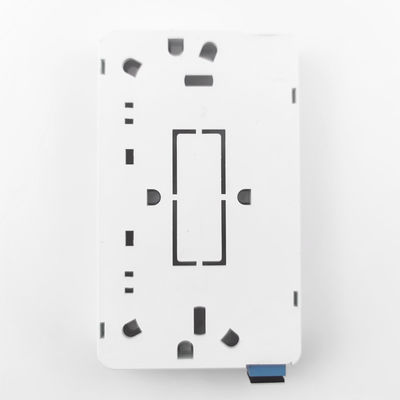 SC UPC Plastic Fiber Optic Faceplate Socket Panel for 2 Cores Indoor FTTH Network Cable