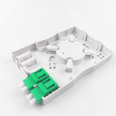 Gray LC APC Plastic Fiber Optic Faceplate Socket Panel 2 Cores for Indoor Network