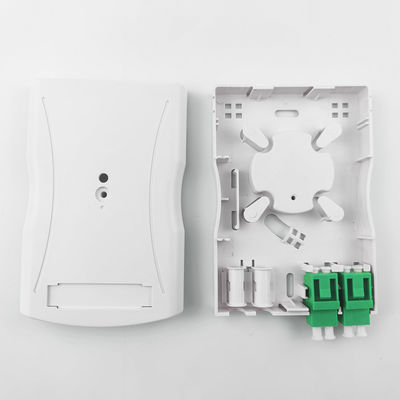 Gray LC APC Plastic Fiber Optic Faceplate Socket Panel 2 Cores for Indoor Network