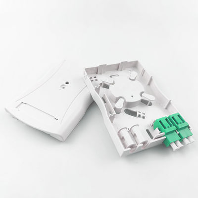 Gray LC APC Plastic Fiber Optic Faceplate Socket Panel 2 Cores for Indoor Network