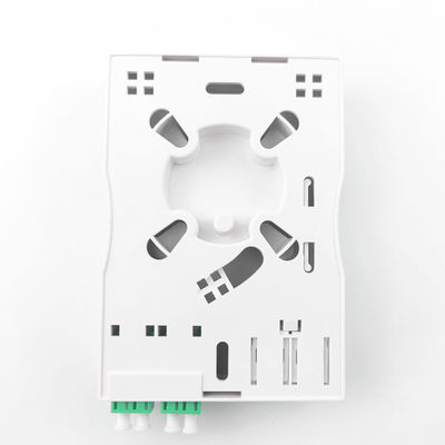 Gray LC APC Plastic Fiber Optic Faceplate Socket Panel 2 Cores for Indoor Network