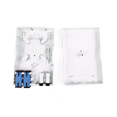2 Cores UPC Plastic Fiber Optic Faceplate Socket Panel for Wall Mounted Installation