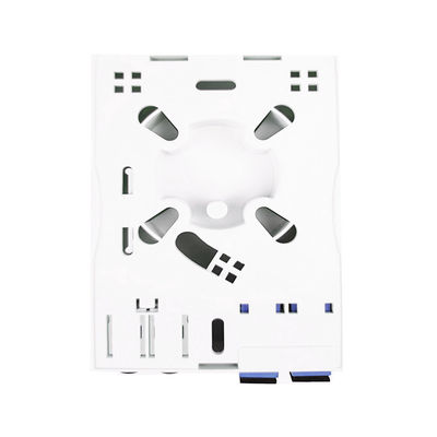 2 Cores UPC Plastic Fiber Optic Faceplate Socket Panel for Wall Mounted Installation