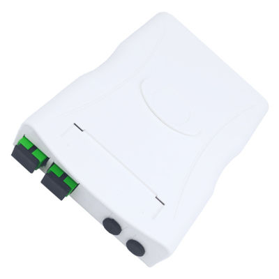 2 Cores SC APC Plastic Fiber Optic Faceplate Socket Panel for Indoor in FTTH Network
