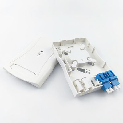 2 Cores Fiber Optic Socket Panel Wall Mounted for Indoor FTTH Network Application