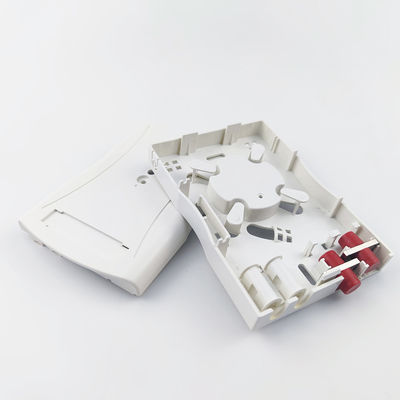 Gray FC/UPC Plastic Fiber Optic Faceplate Socket Panel 2 Cores for Indoor FTTH Network
