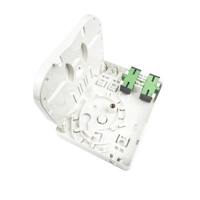SC APC Plastic Fiber Optic Faceplate Socket Panel 2 Cores for Indoor and FTTH Network