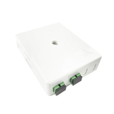 SC APC Plastic Fiber Optic Faceplate Socket Panel 2 Cores for Indoor and FTTH Network