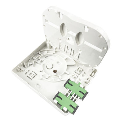 SC APC Plastic Fiber Optic Faceplate Socket Panel 2 Cores for Indoor and FTTH Network