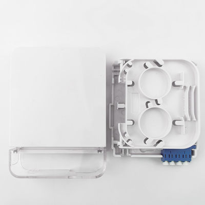 2 Cores LC/UPC Plastic Fiber Optic Face Plate Socket Panel for Indoor in FTTH Network