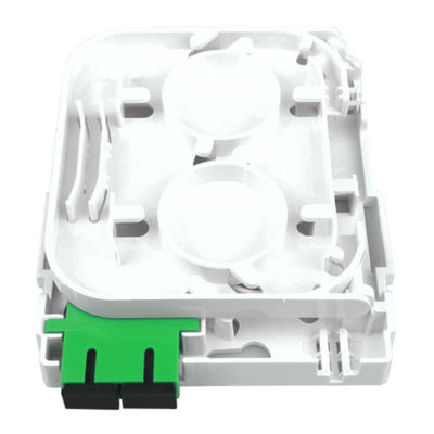 2 Cores SC APC Plastic Fiber Optic Face Plate Socket Panel for Indoor in FTTH Network