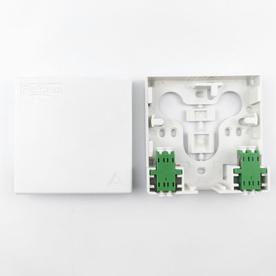 Best 2 Cores LC APC Plastic Fiber Optic Faceplate Socket Panel for Wired LAN Network 5