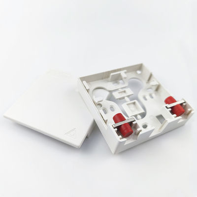 2 Cores FC UPC Plastic Fiber Optic Faceplate Socket Panel for Indoor Network FTTH Choice