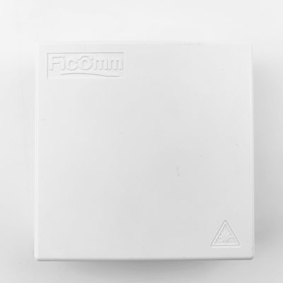 2 Cores FC APC Plastic Fiber Optic Faceplate Socket Panel for FTTH Network in White/Gray