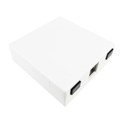 Gray 2 Cores UPC Plastic Fiber Optic Faceplate Socket Panel for Indoor FTTH Network