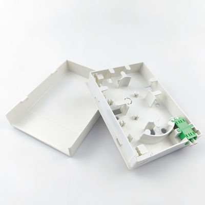 2 Cores LC APC Plastic Fiber Optic Faceplate Socket Panel for FTTH White Time 5 Years