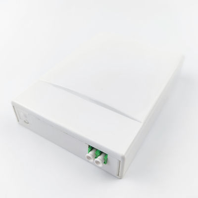 2 Cores LC APC Plastic Fiber Optic Faceplate Socket Panel for FTTH White Time 5 Years