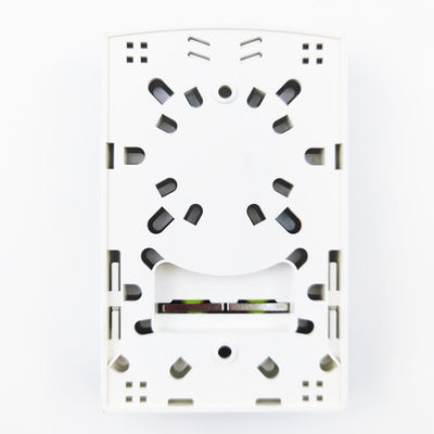 2 Cores FC APC Plastic Fiber Optic Faceplate Socket Panel White for FTTH Applications