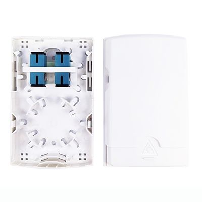 5 2 Cores SC UPC Plastic Fiber Optic Faceplate Socket Panel for FTTH Applications