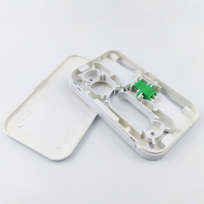 1 Port Gray APC Plastic Fiber Optic Faceplate Socket Panel for Indoor in FTTH Network