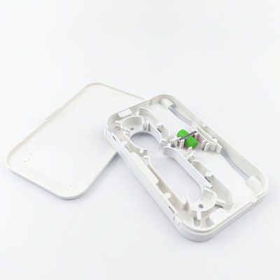 White/Gray FC APC Plastic Fiber Optic Faceplate Socket Panel for Indoor FTTH Network