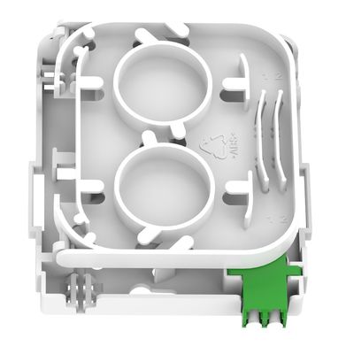 White / Gray 1 Core LC APC Type Fiber Optic Face Plate for Indoor FTTH Connection