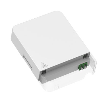White / Gray 1 Core LC APC Type Fiber Optic Face Plate for Indoor FTTH Connection