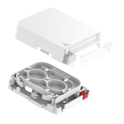 WHITE 1 Core FC UPC Type Fiber Optic Face Plate 5 for Indoor in FTTH Network