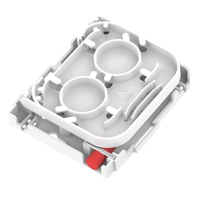 WHITE 1 Core FC UPC Type Fiber Optic Face Plate 5 for Indoor in FTTH Network
