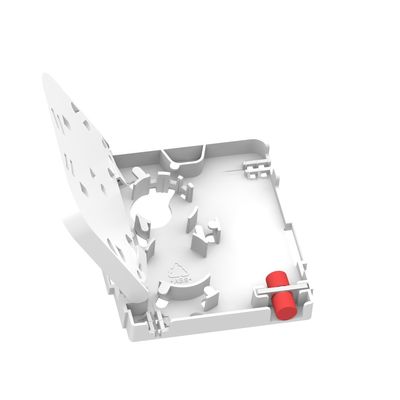 WHITE 1 Core FC UPC Type Fiber Optic Face Plate 5 for Indoor in FTTH Network