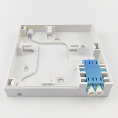 1 Port LC UPC Plastic Fiber Optic Faceplate Socket Panel for Seamless FTTH Installation