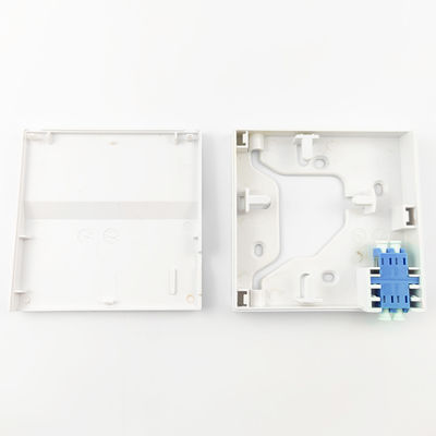 1 Port LC UPC Plastic Fiber Optic Faceplate Socket Panel for Seamless FTTH Installation